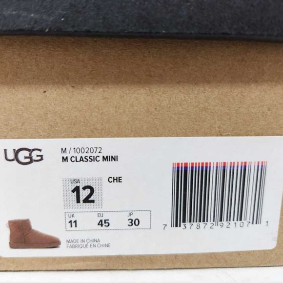 Men\'s 12 Ugg Classic Mini winter boot in Chestnut suede  1002072 main image 11